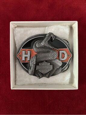 Harley Davidson Vintage Snake Belt Buckle